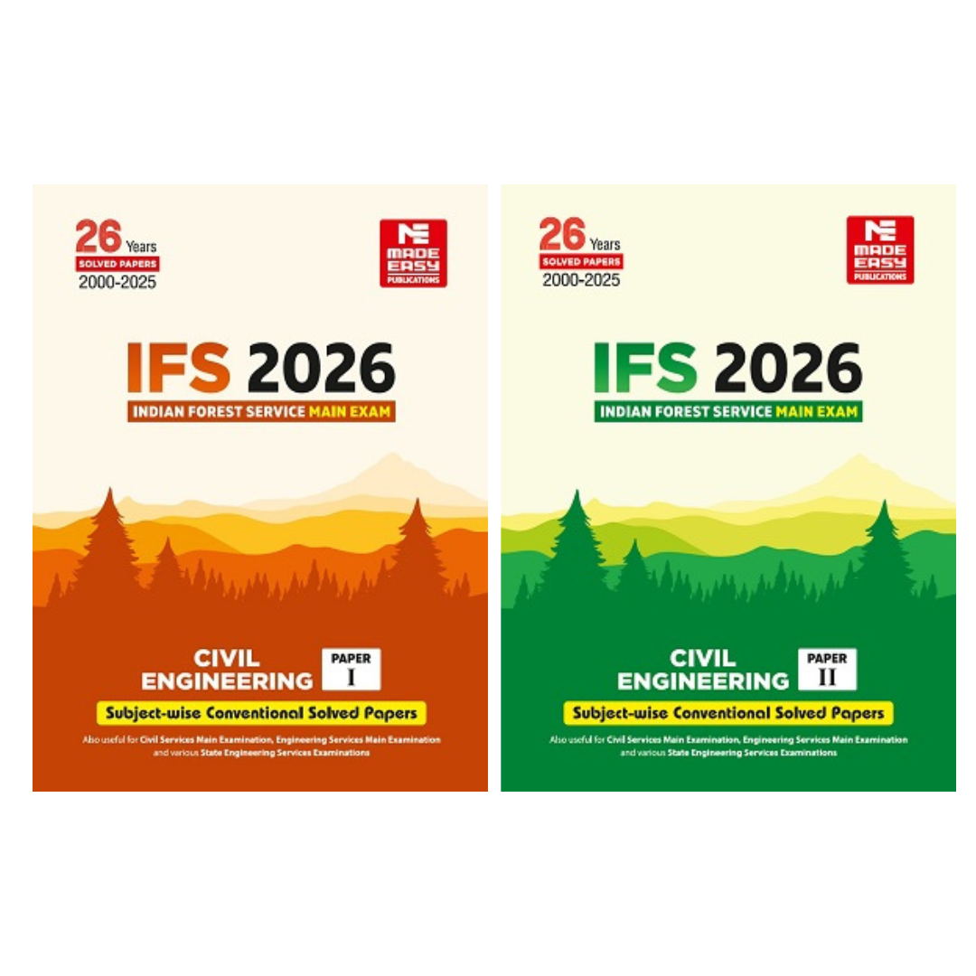 IFS Mains 2026: Civil Engineering Subject wise Conventional Solved Paper-1 , Paper-2