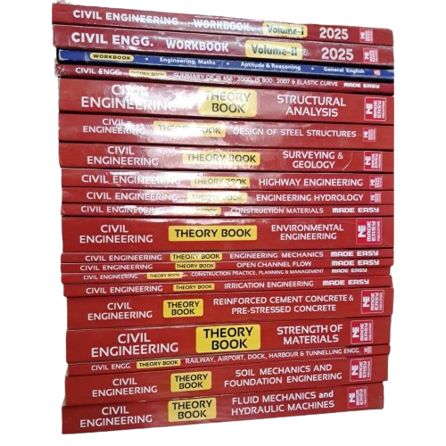 Civil Engineering Classroom Study Package Original Books - 2025: for ESE, GATE & PSUs (Theory &Workbok Set of Books-20 Made Easy)
